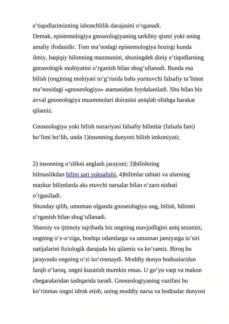 Bilish nazariyasi 4