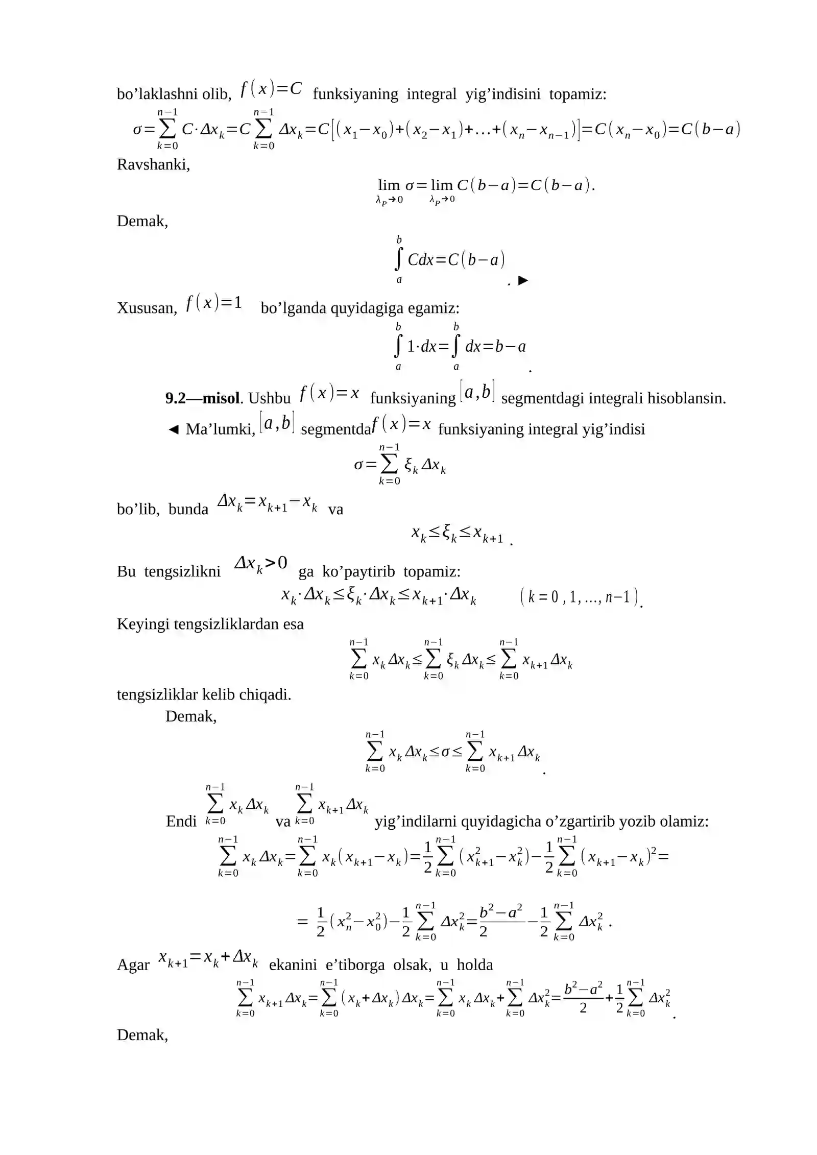 Aniq integral 4
