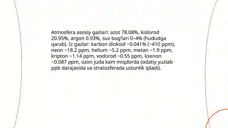 YER ATMOSFERASI HAQIDA UMUMIY MA'LUMOT 4
