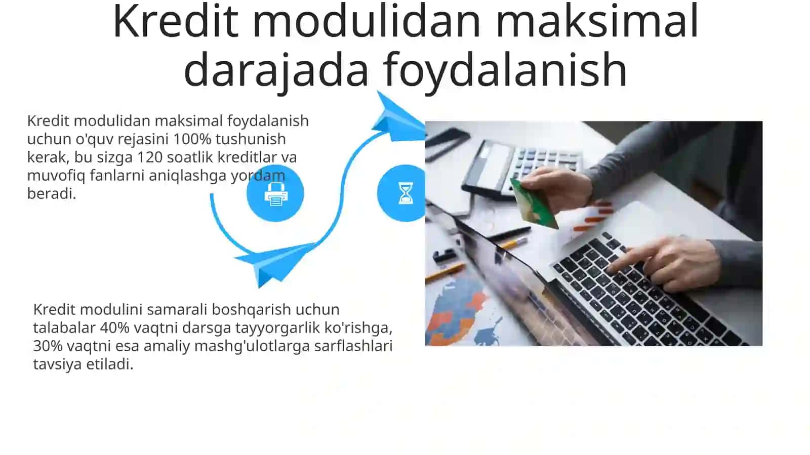 Kredit modullari: Istiqbollar va rivojlanish 4