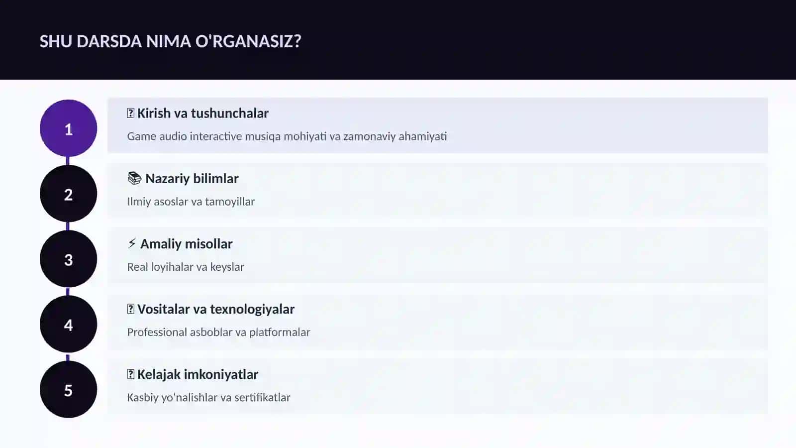 Game audio interactive musiqa 4