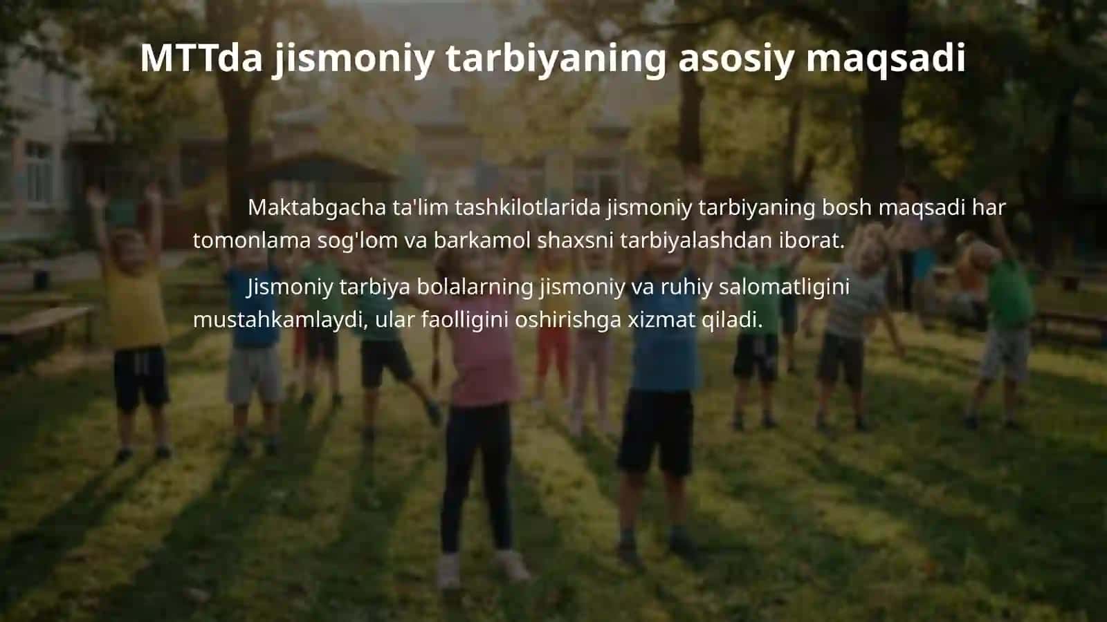 Jismoniy tarbiya maqsad va vazifalari 4
