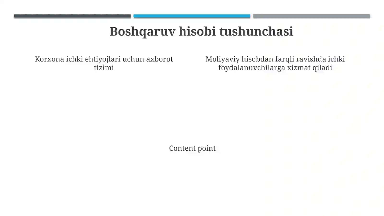 Xojalikyurituvchisubyektlardaboshqaruvhisobinitashkilqilishningyonalishlari 4