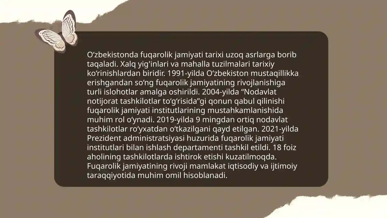 Fuqarolik jamiyatini rivojlantirish bosqichlari va istiqbollari 4