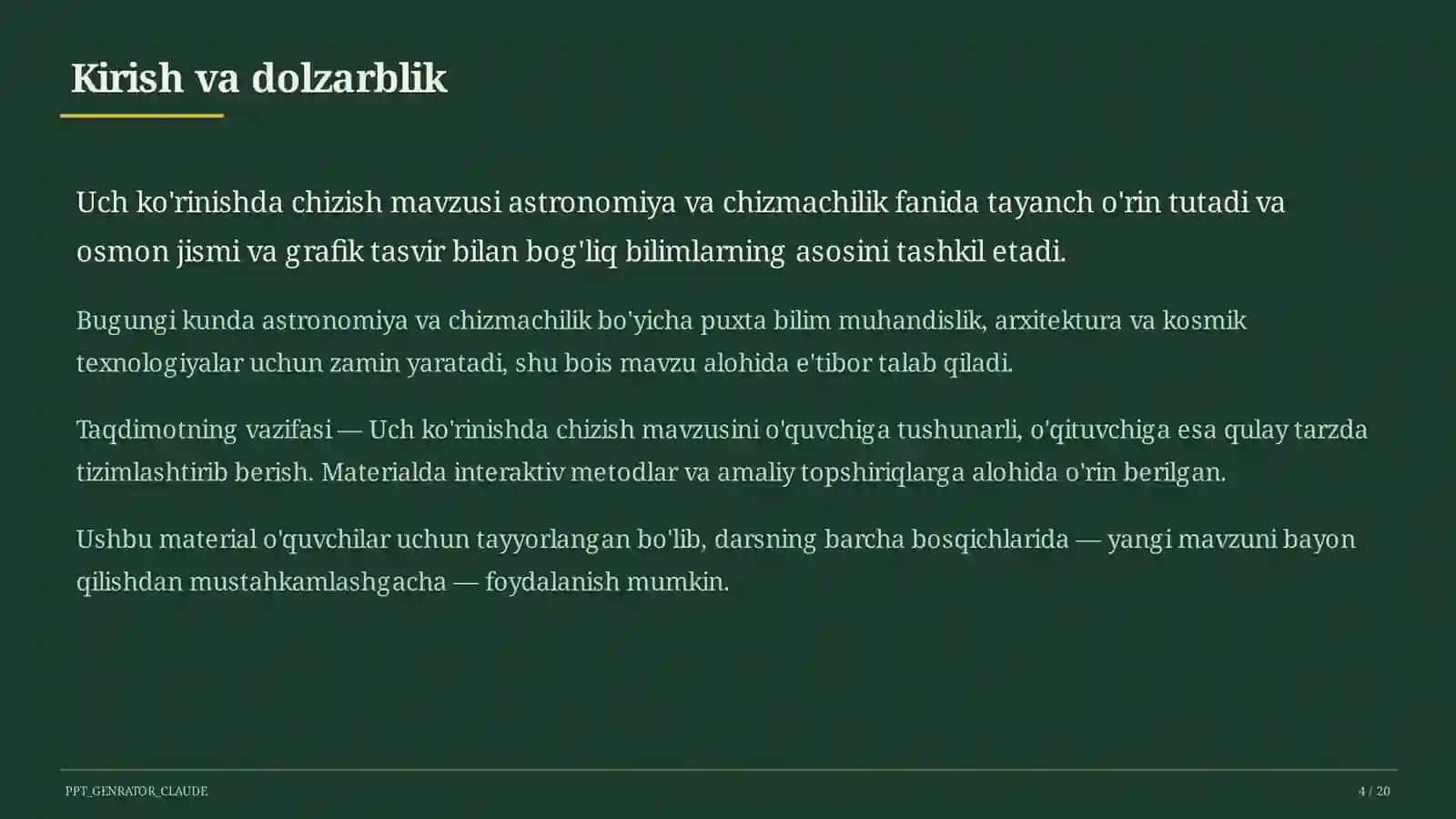 Chizmachilik (8-sinf) 4