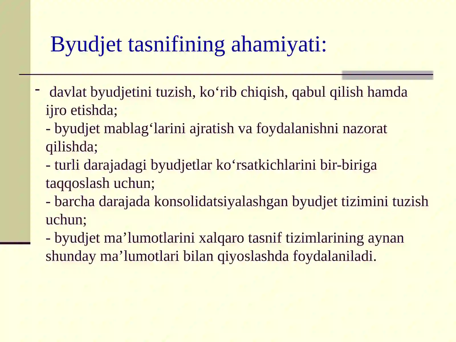 Byudjettasnifi 4