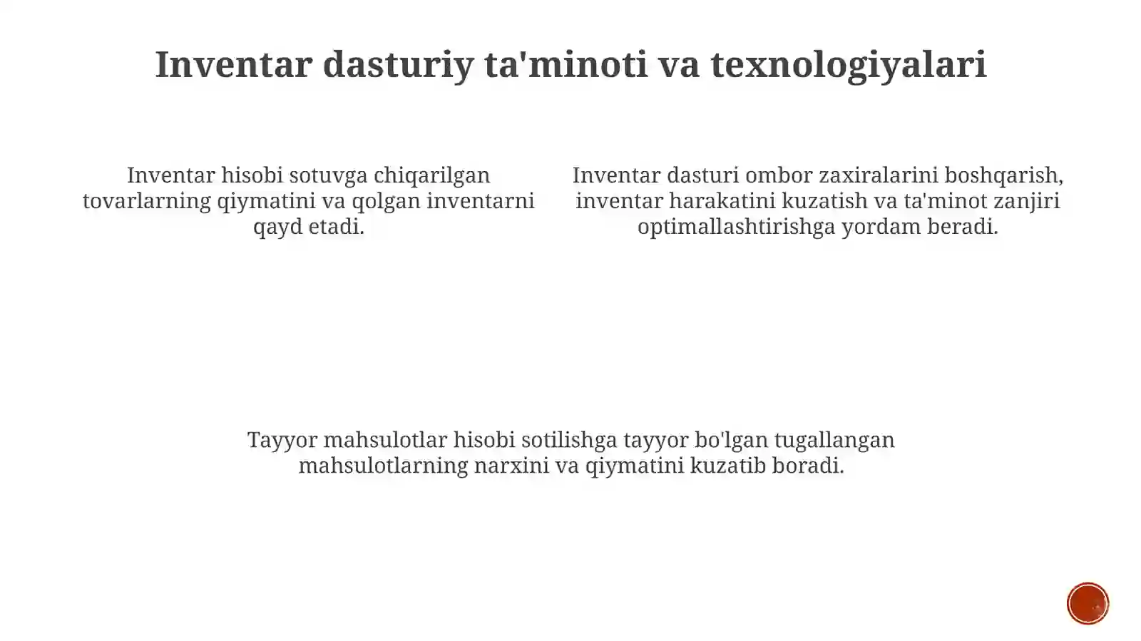 Tayyor Mahsulot Hisobi 4