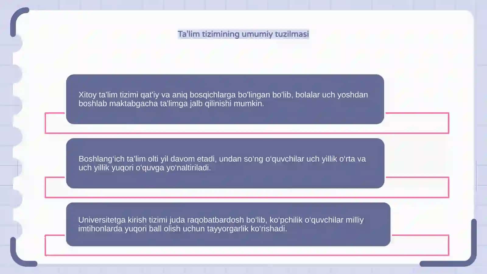Xitoy talim tizimi oziga xos jihatlari 4