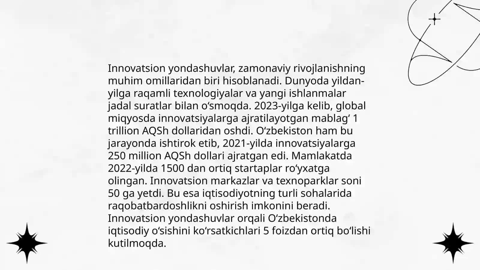 Innovatsiyalar kompaniyaning raqobatdosh ustunliklarining asosiy omili sifatida 4