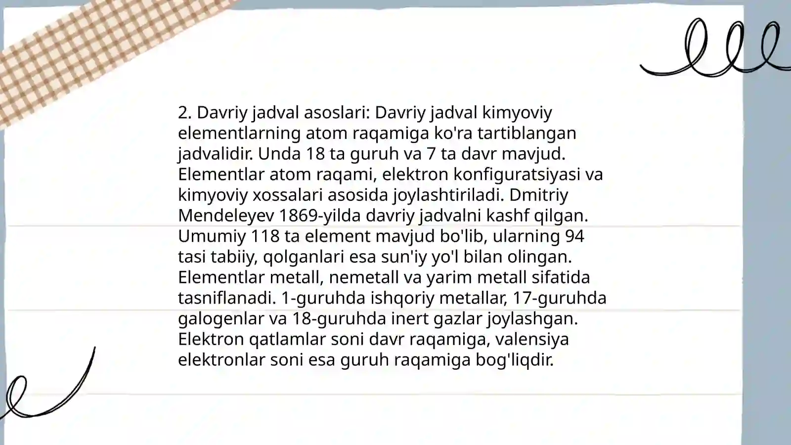 Elementlar davriy sestemasi 4