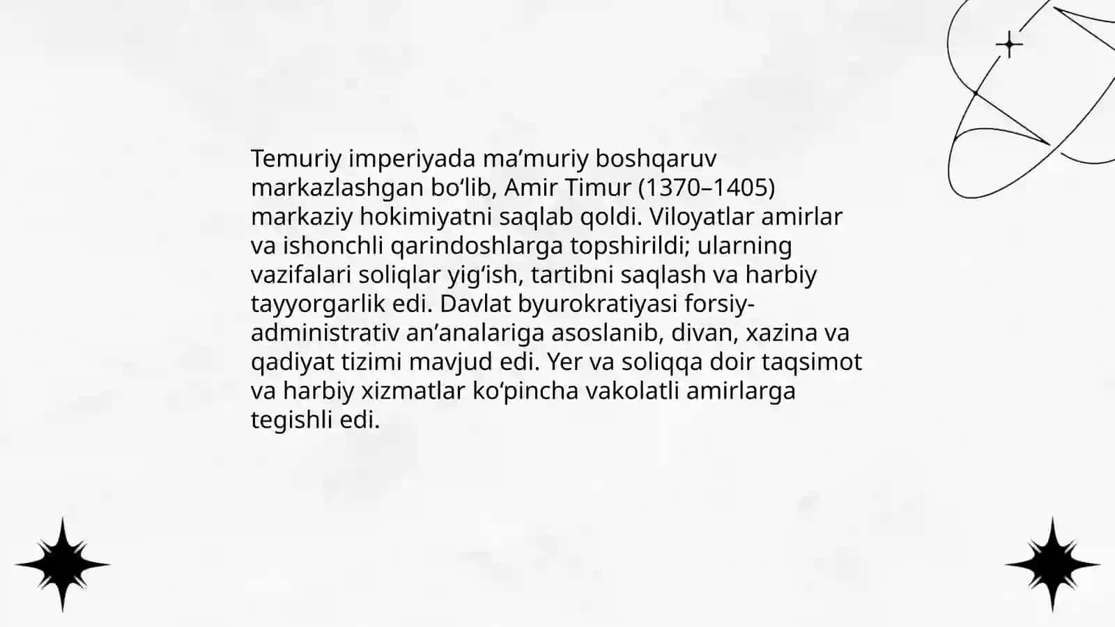 Amir Temurning siyosiy va harbiy yuksalishi: asosiy bosqichlar 4