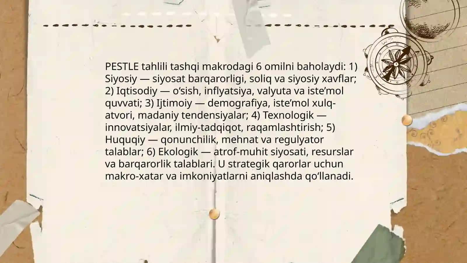 Strategik qarorlarni tahlil qilishning asosiy usullari va vositalari 4