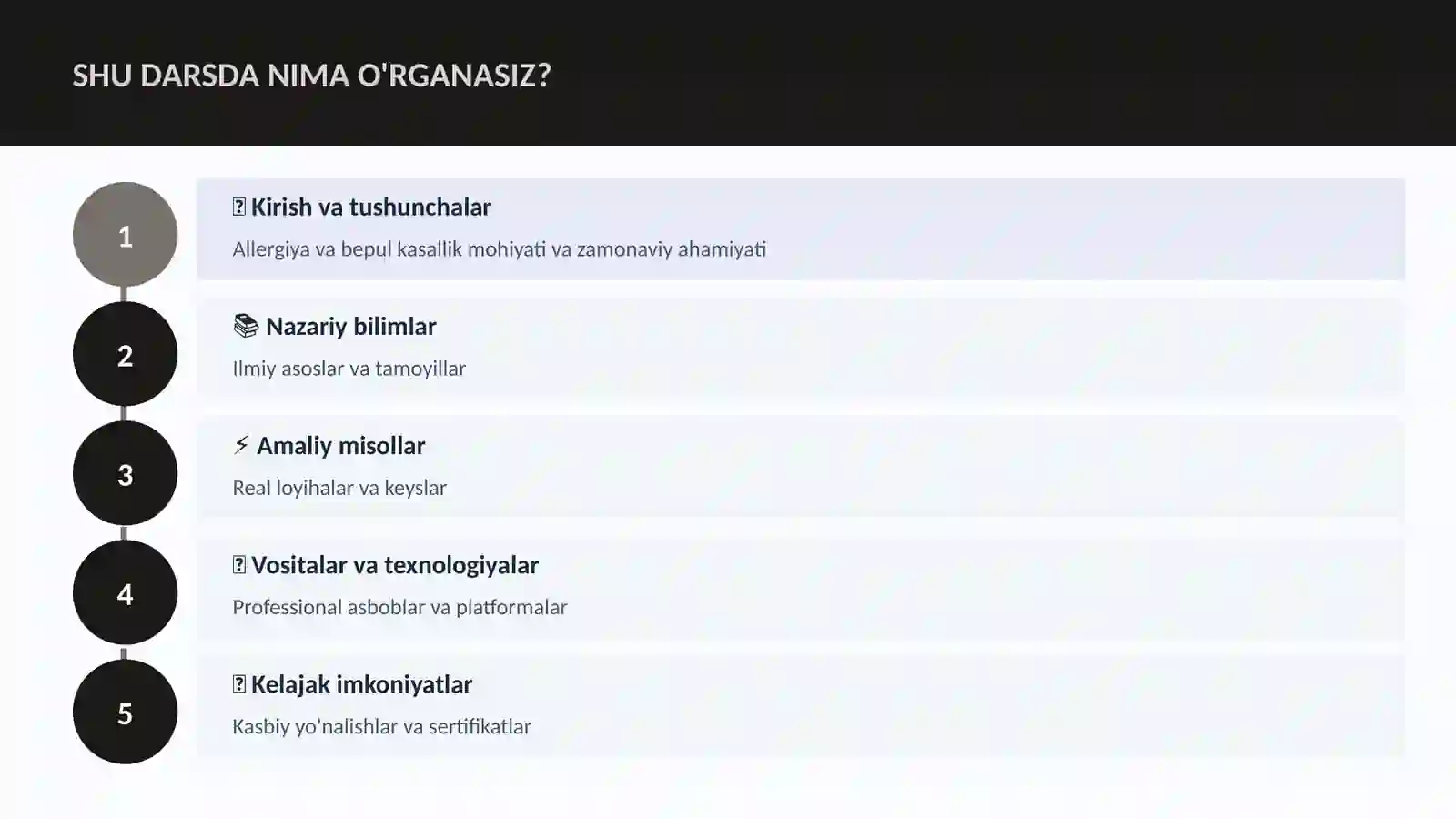 Allergiya va bepul kasallik 4