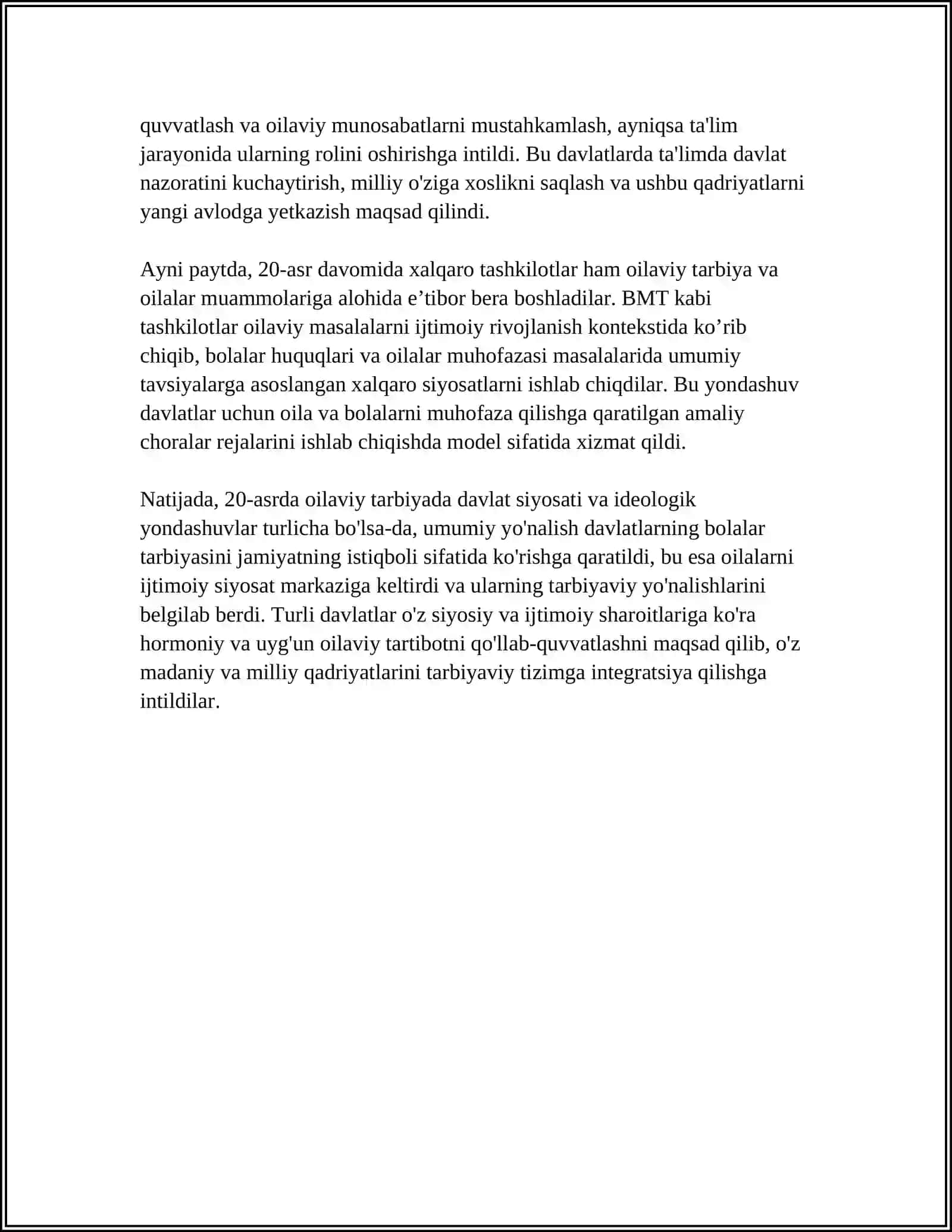20-ASRDA OILA TARBIYASIGA DOIR YONDASHUVLAR VA ULARNING MOHIYATI 4