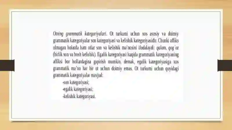 Grammatik Kategoriyalar 4