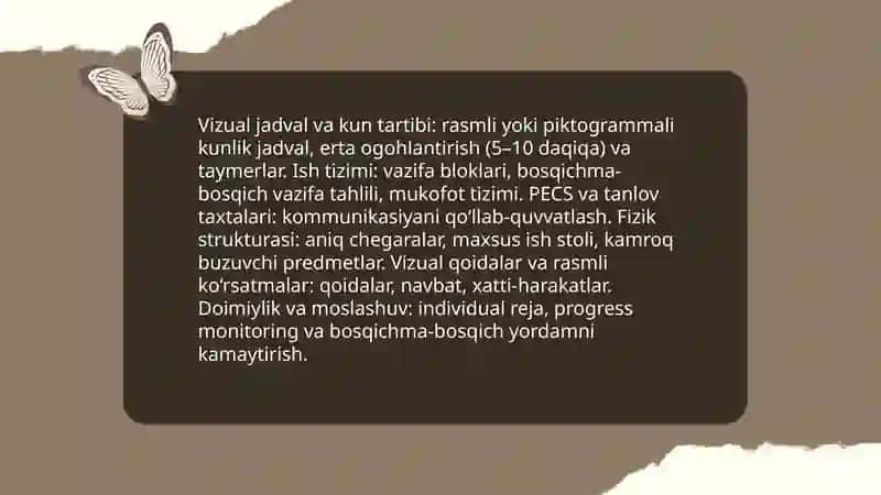 Turli darajadagi intellektual yetishmovchiligi bo‘lgan bolalar uchun inklyuziv ta’lim strategiyalari va ularni amalga oshirish shart-sharoitlari 4