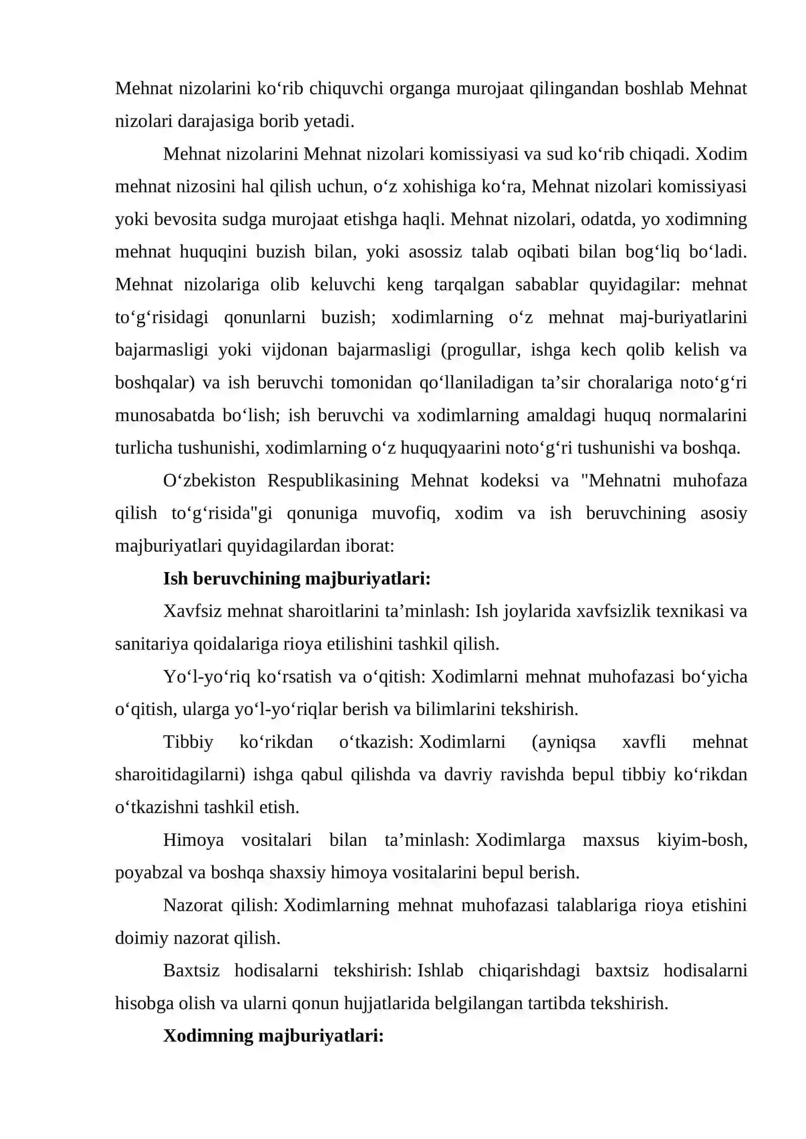 Mehnat intizomi tushunchasi va uni ta'minlash usullari 4