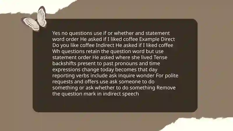 Direct vs indirect speech 4
