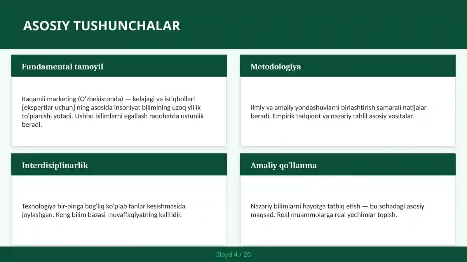 Raqamli Marketing (O'zbekistonda) - Kelajagi va Istiqbollari [Ekspertlar Uchun] 4