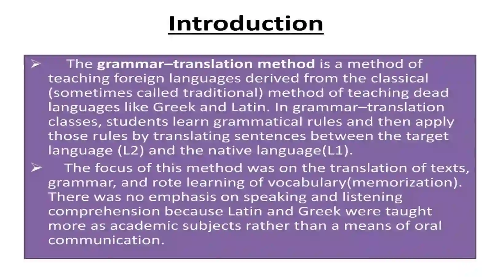 Grammar-Translation Method 4