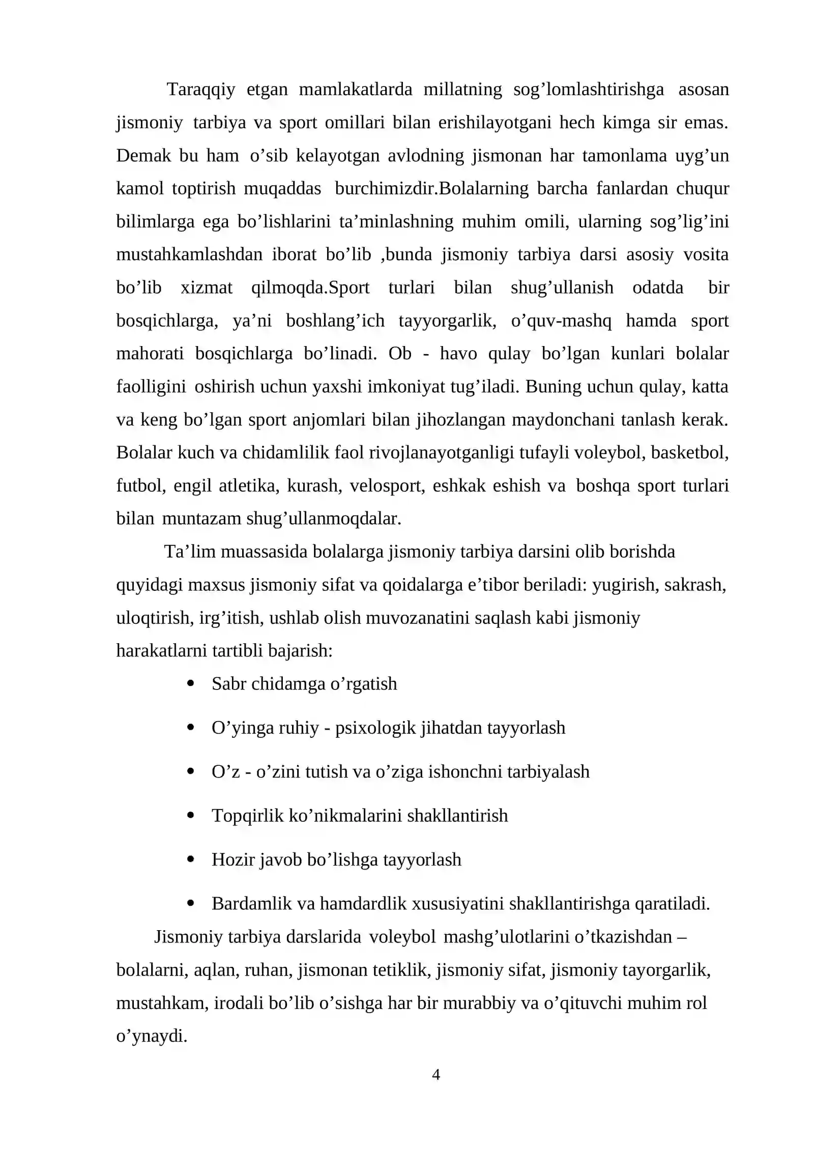 Voleybol o‘yini taktikasini tasnifi 4