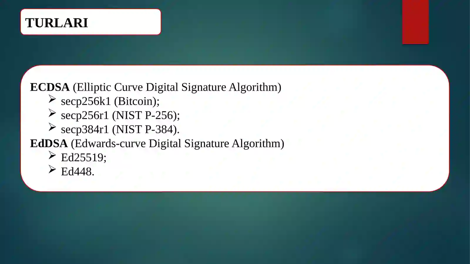 SECG (Standards for Efficient Cryptography Group) 4