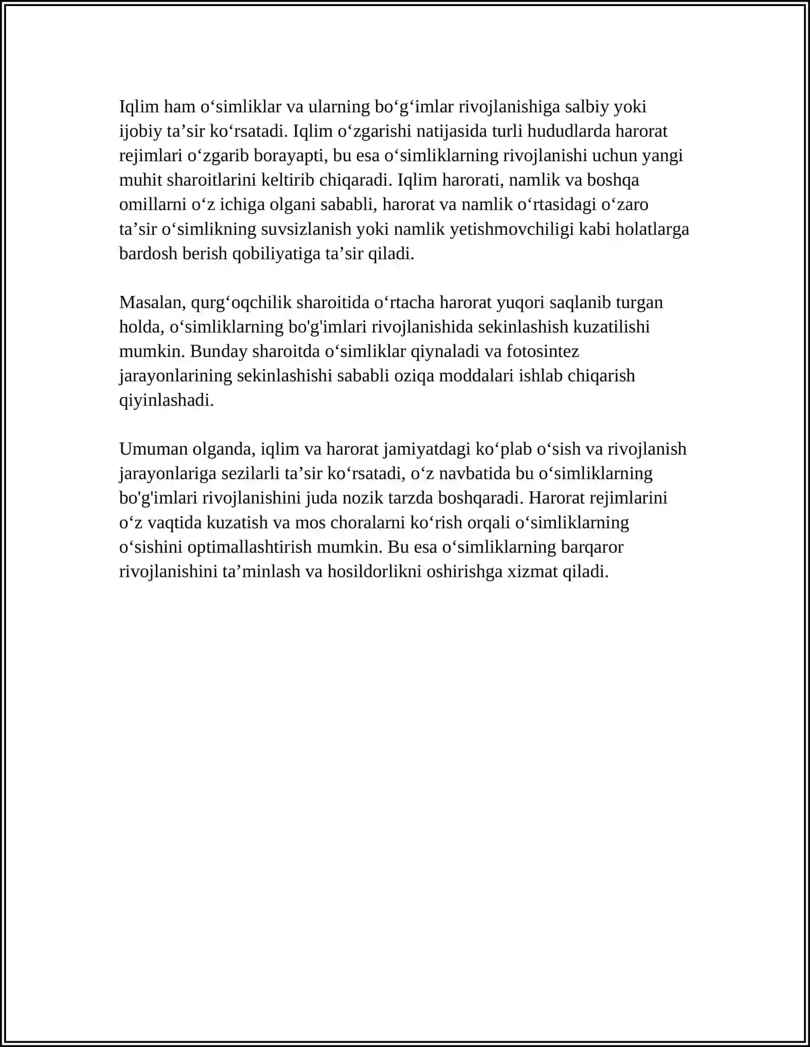 TASHQI OMILLARNING BÒĜIMLAR RIVOJLANISHIGA TA'SIRI 4