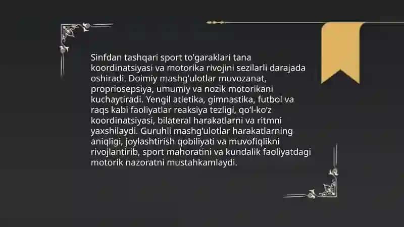 Sinfdan tashqari sport tògaraklarining jismoniy tarbiyadagi ahamiyati 4