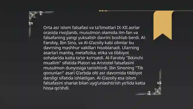 Ta'limotlar tarixi 4
