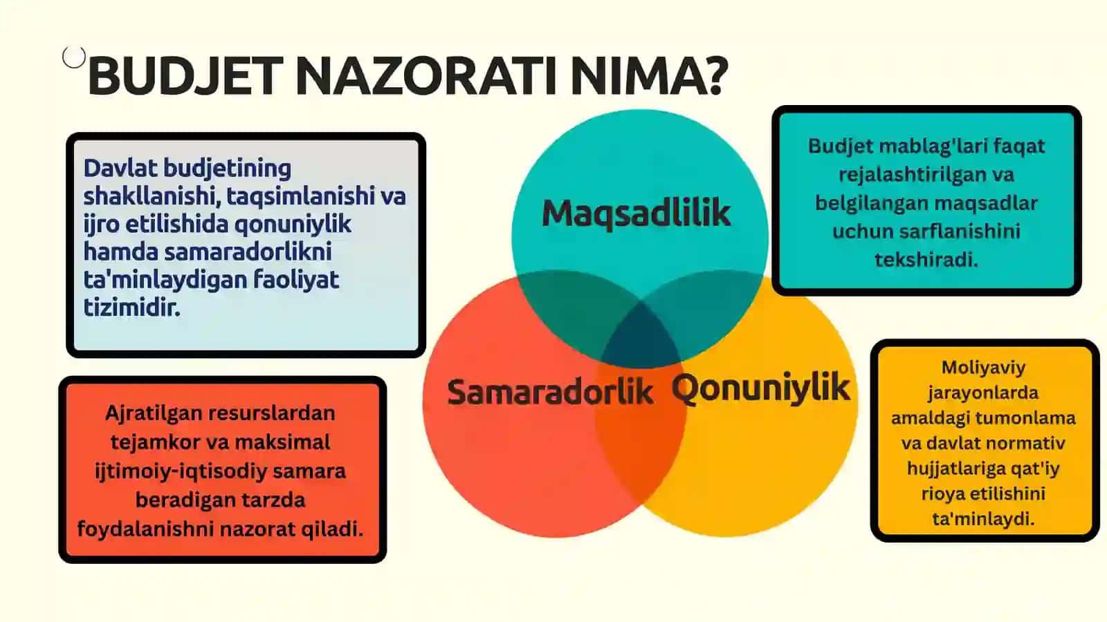 Budjet nazoratiining mazmuni, tamoyillari va ahmiyati 4