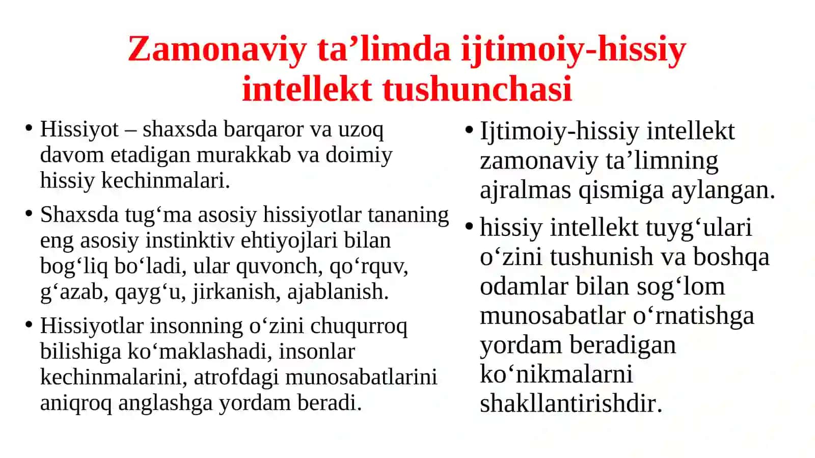 Zamonaviy ta’limda ijtimoiy-hissiy intellektni rivojlantirish 4