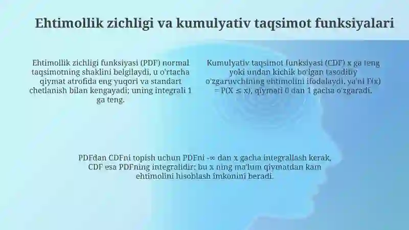 Normal taqsimot va uning xususiyatlari 4