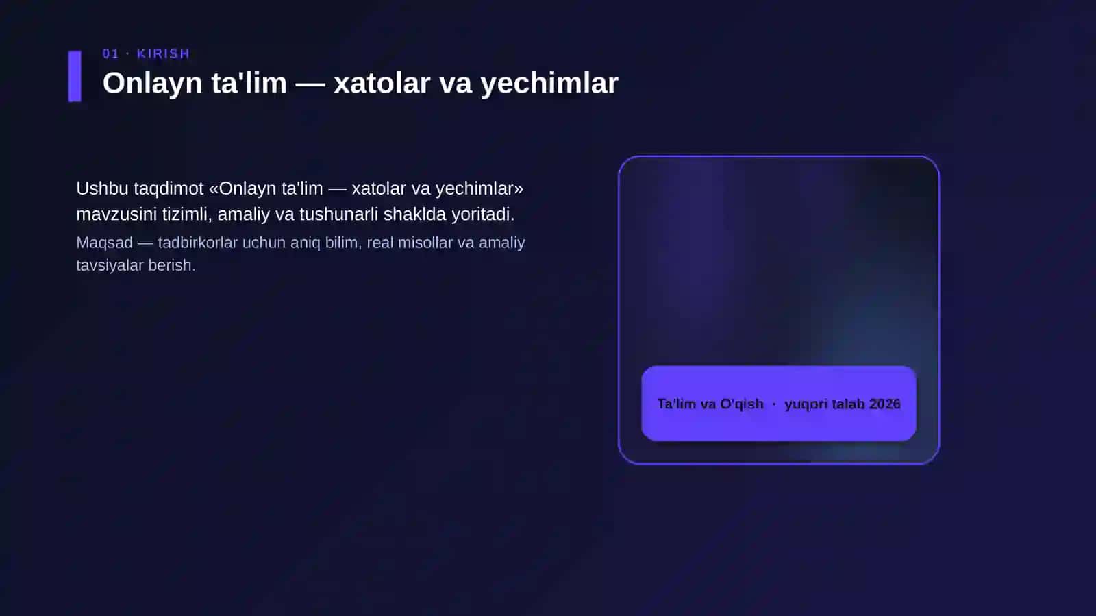 Onlayn ta'lim — xatolar va yechimlar 4