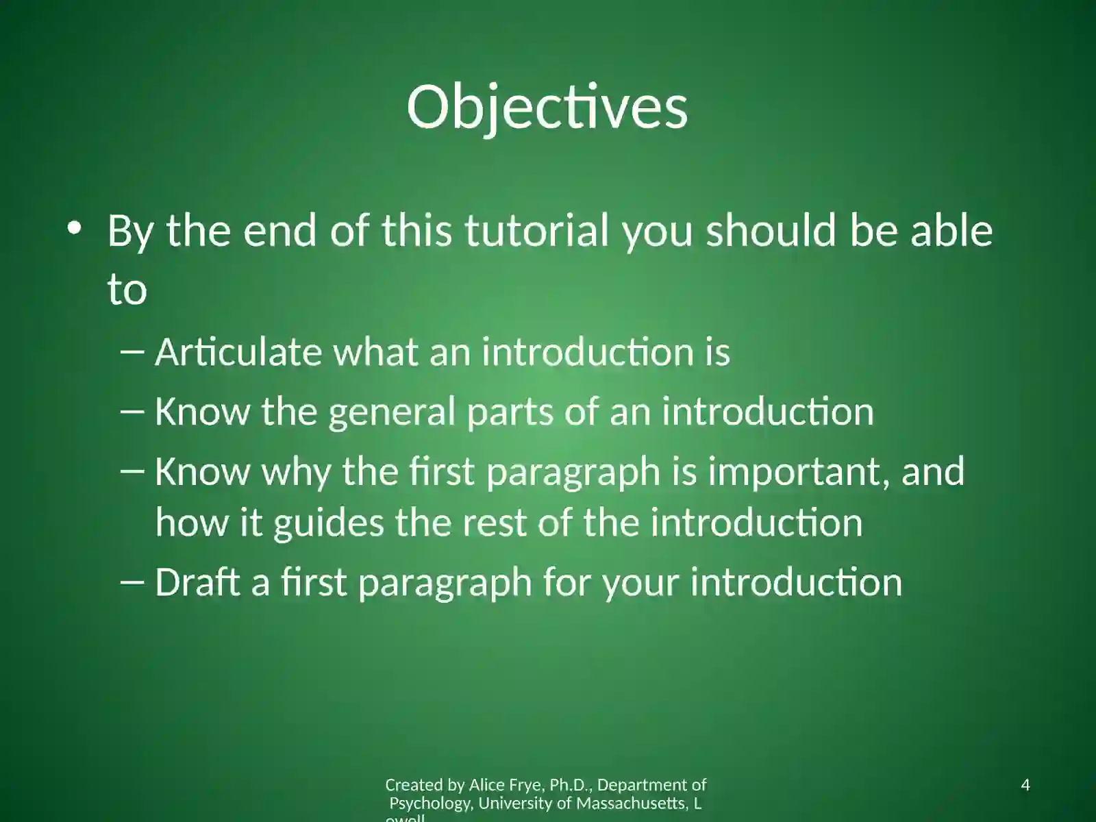 How to Write an Introduction 4