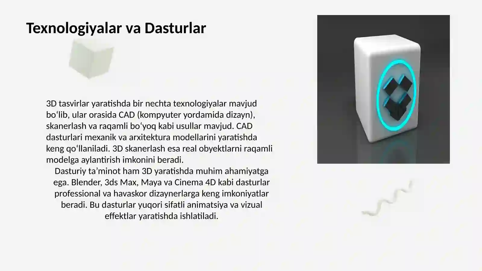 3D Tasvirlash Asoslari 4