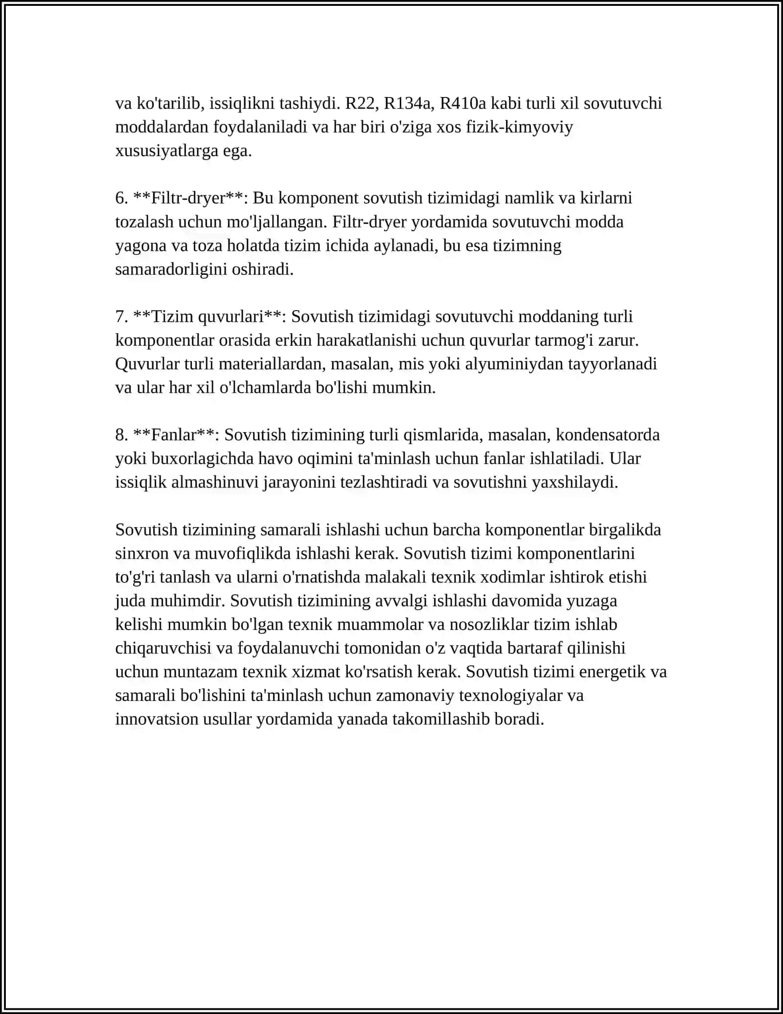 Sovutish Tizimi 4