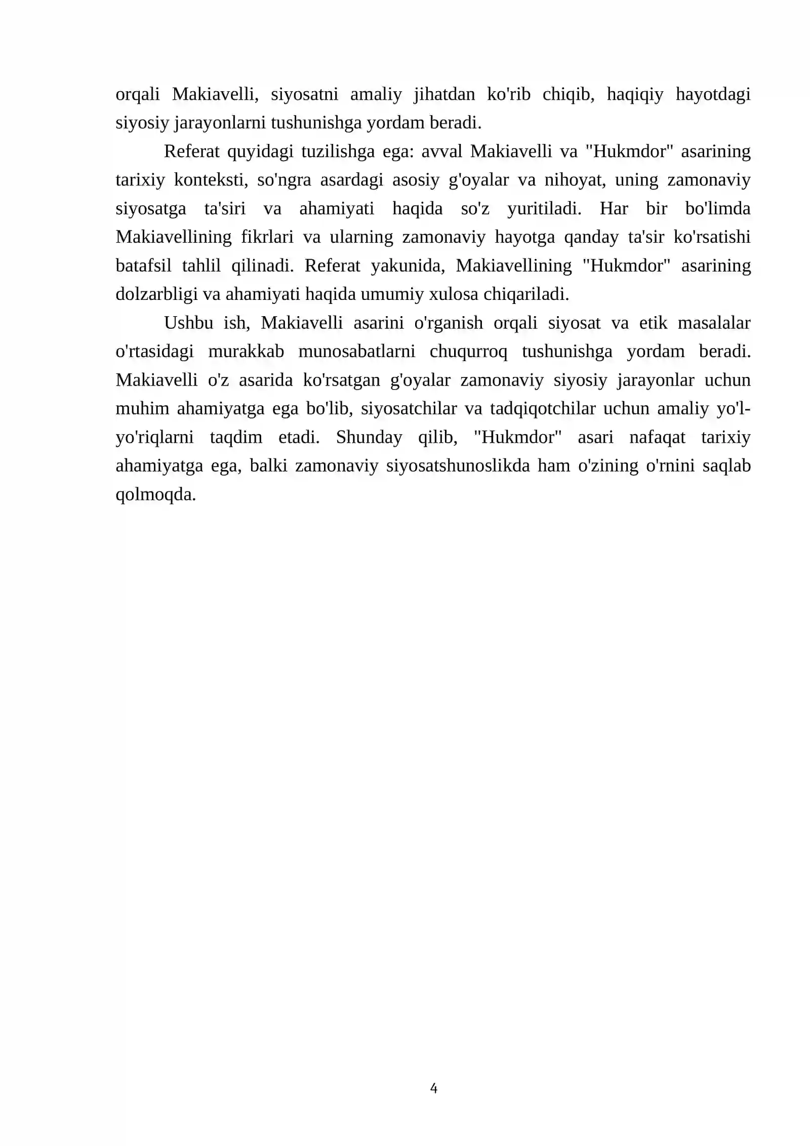 Nikollo Makiavelli ning Hukmdor asari 4