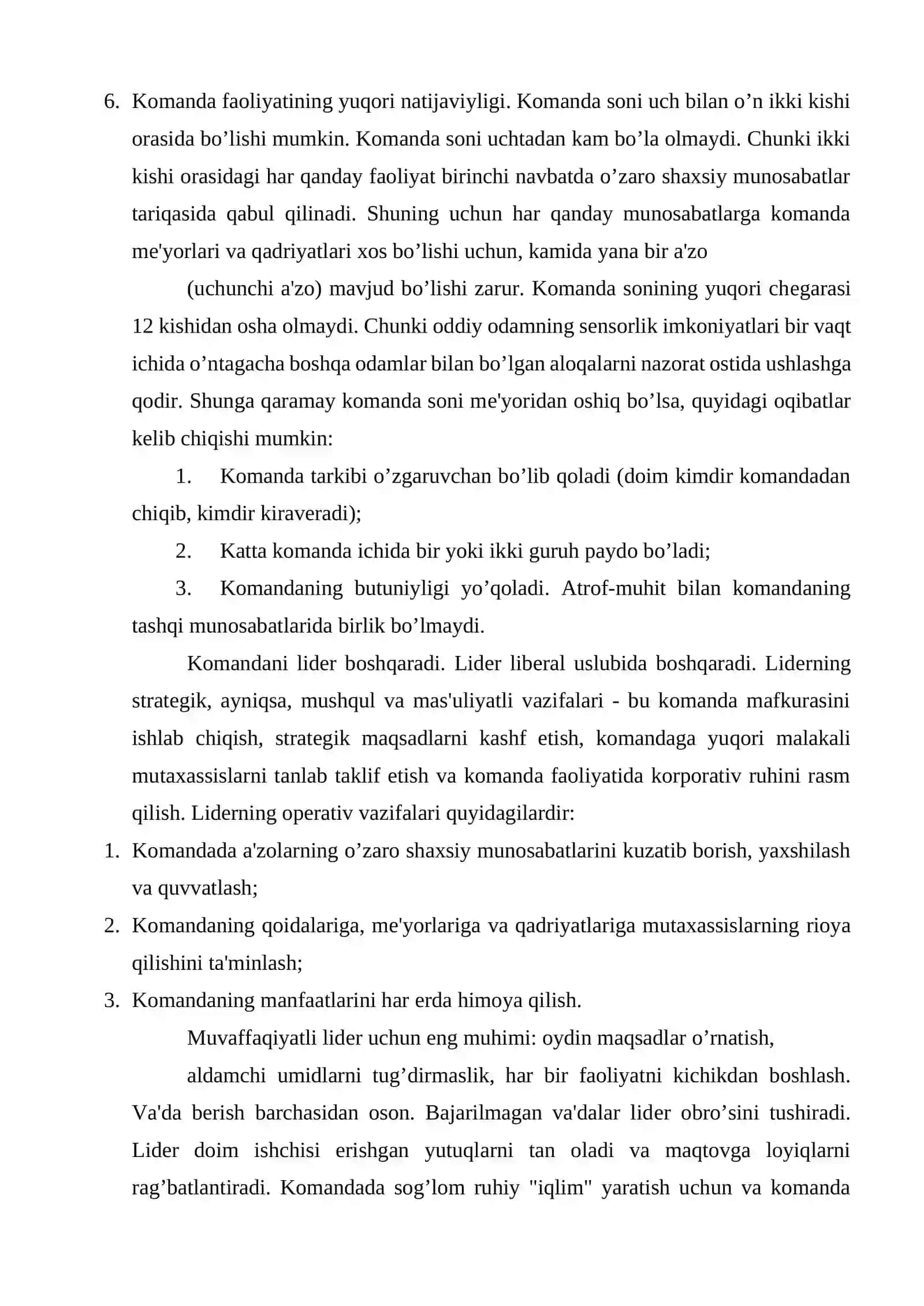 BIRGALIKDA BOSHQARISH HAQIDA TUSHUNCHA VA ISHLAB CHIQARISH SHAROITIDA UNING AHAMIYATI 4