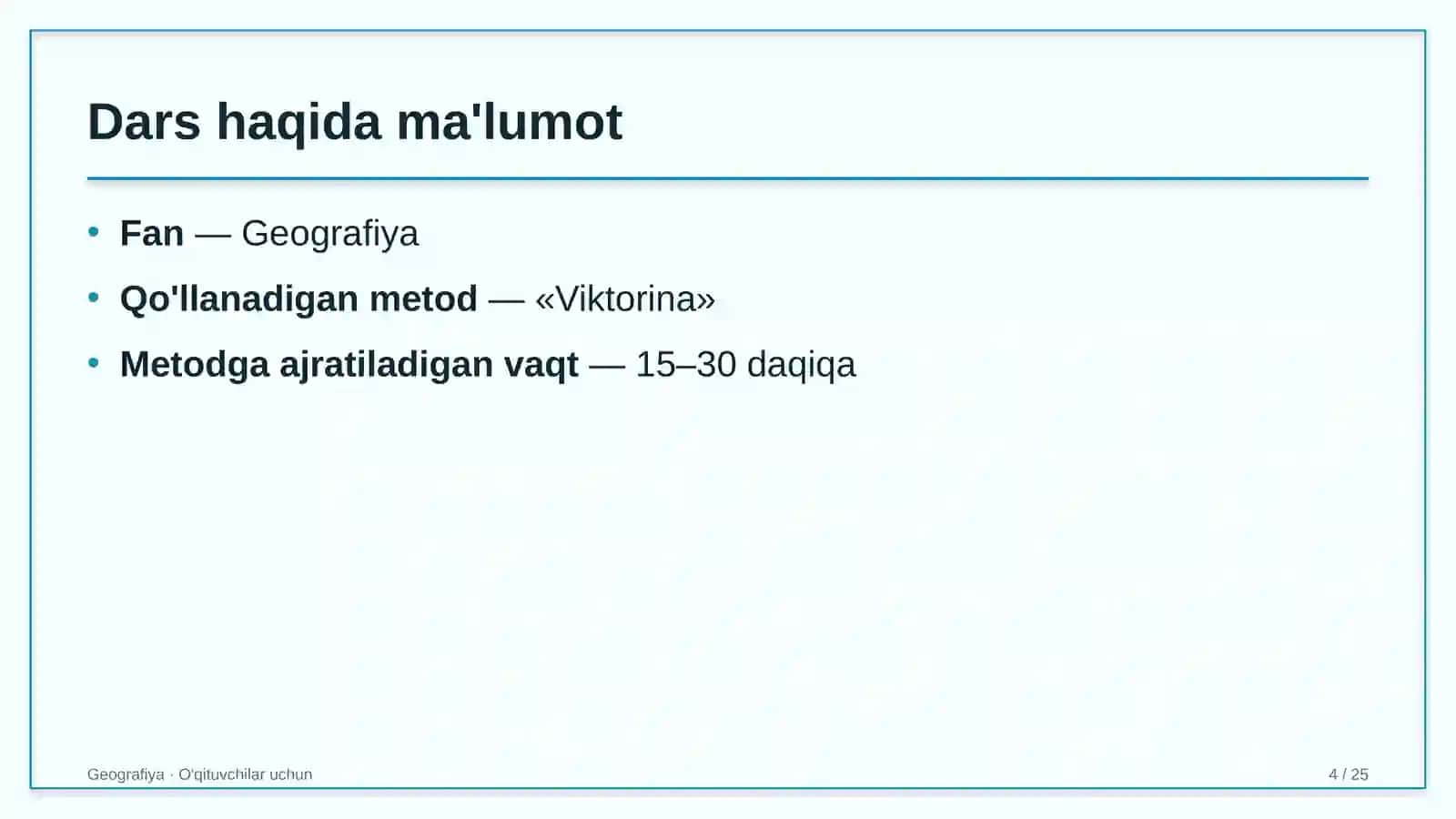 geografiya darslarida viktorina metodidan foydalanish 7924 4