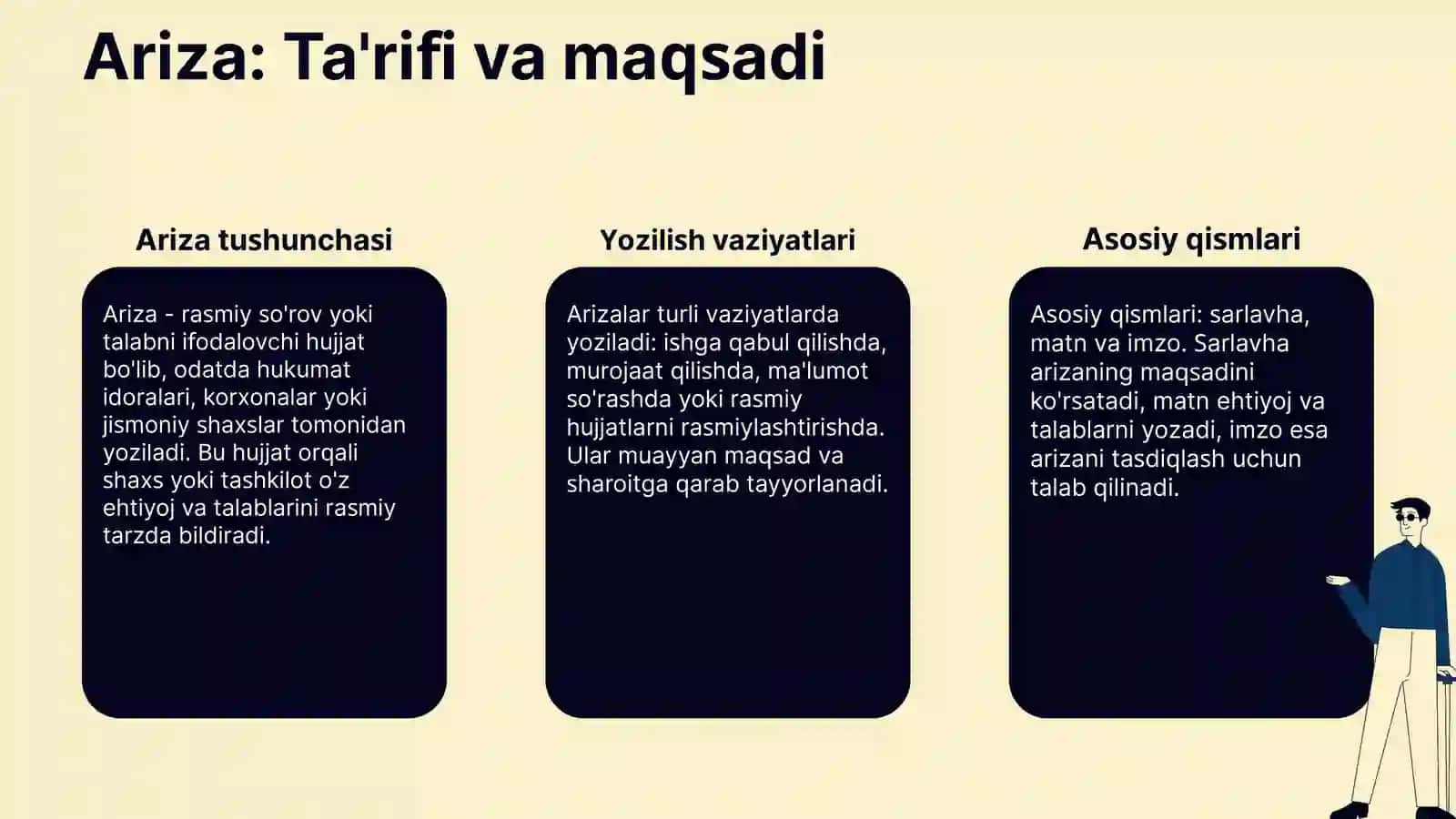 Ma'lumot-axbarot hujjatlari (ariza,bayonnoma,bayonnomadan koʻchirma) 4