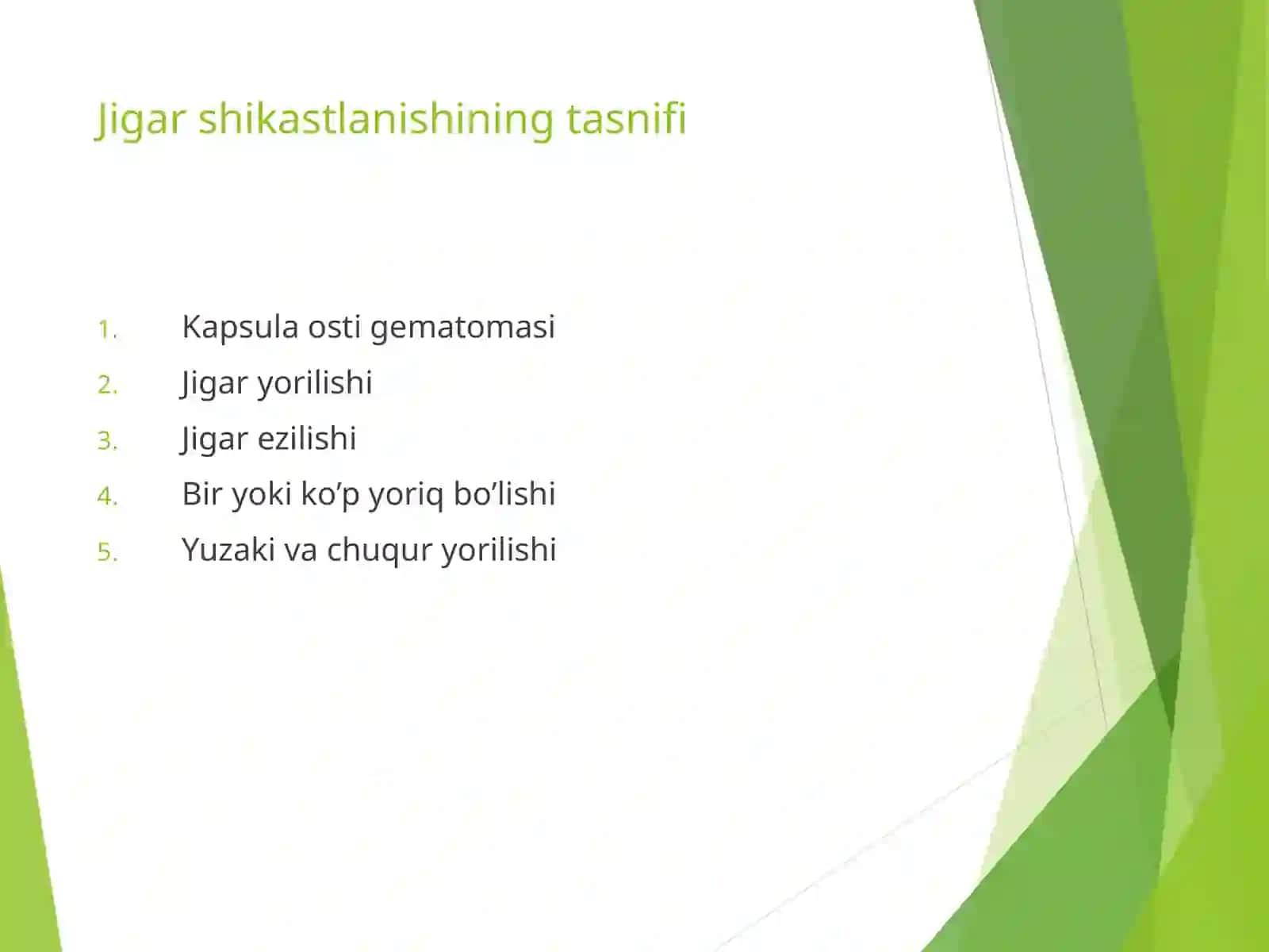 Jigar, taloq, buyrakva meda-ichak tizimi jaroxatlari 4