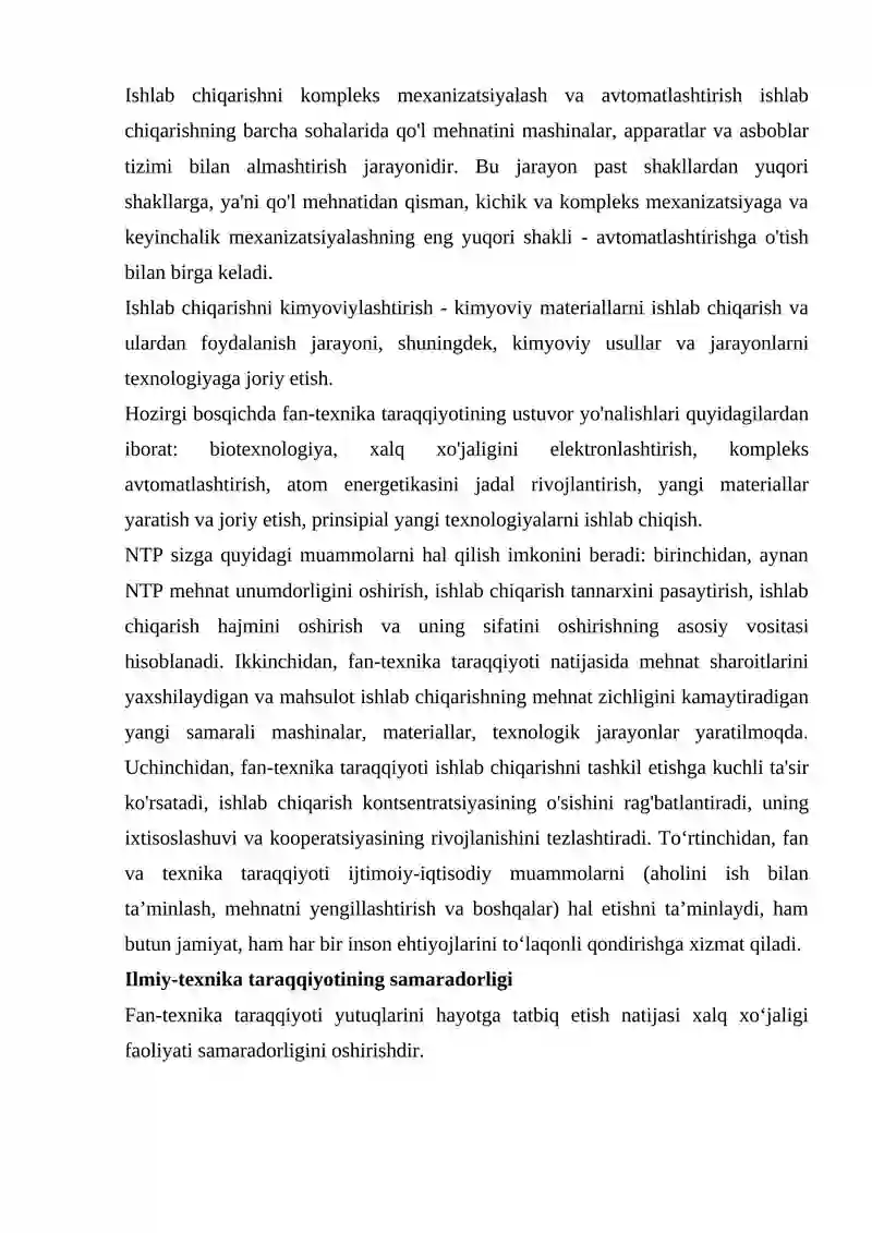 ILMIY TEXNIKA SIYOSATI TAMOYILLARI VA YO'NALISHLARI 4