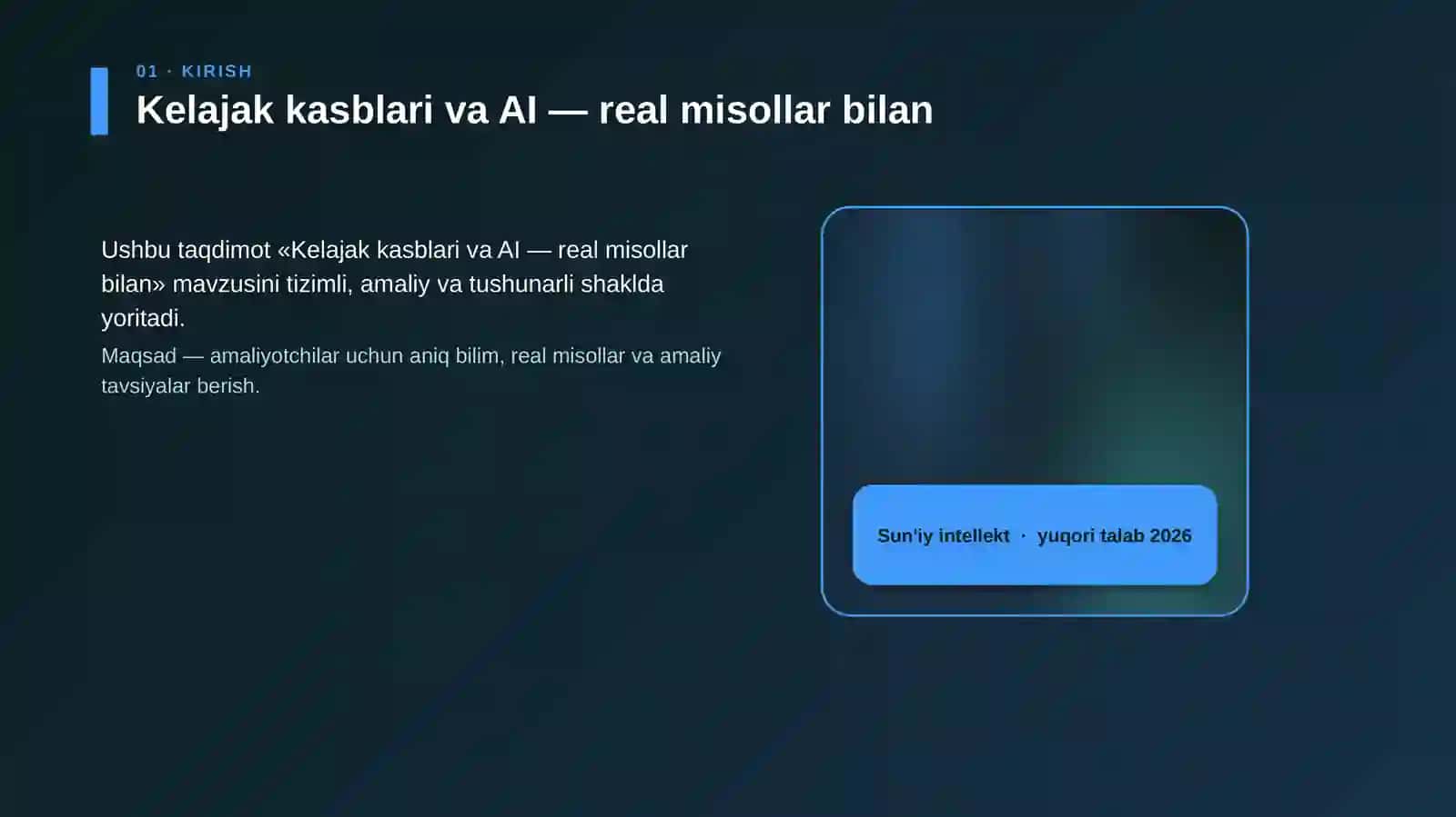Kelajak kasblari va AI — real misollar bilan 4