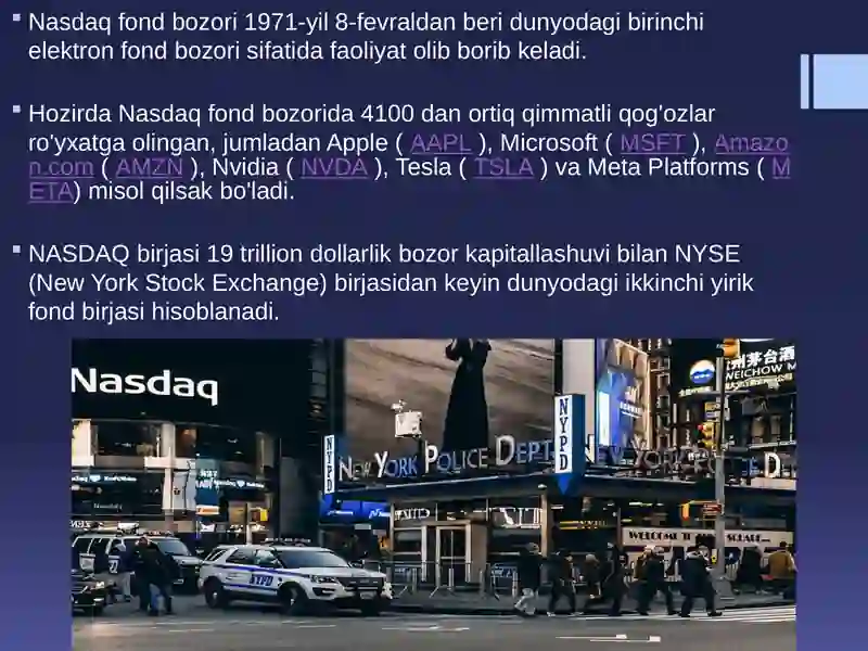 NASDAQ Fond birjasi 4
