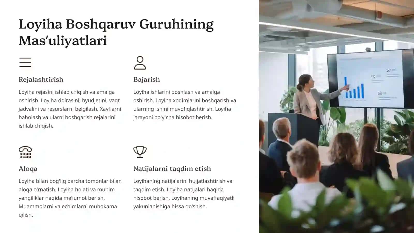 Loyiha Boshqaruv Guruhining Tarkibi 4