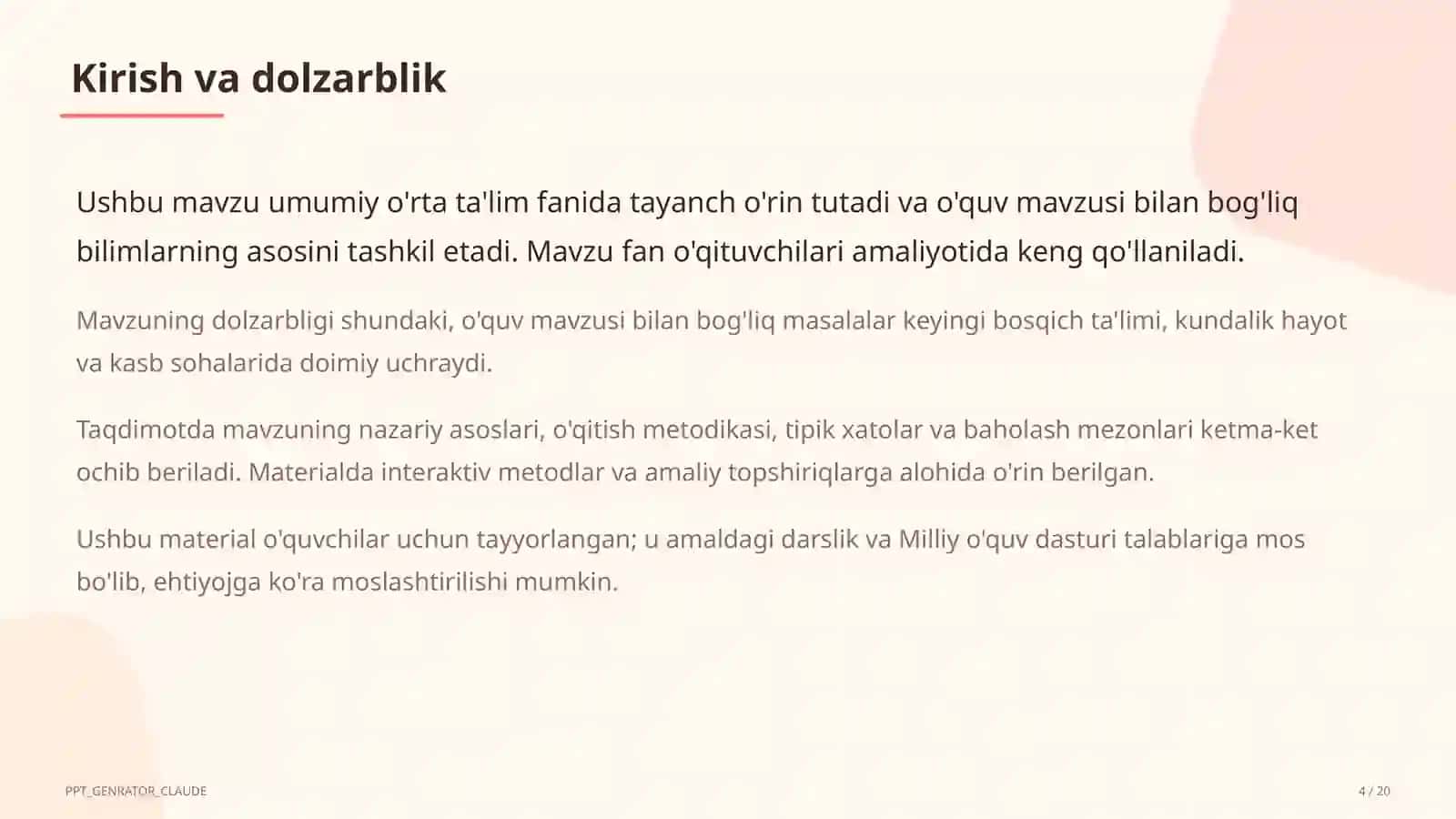 Dolzarb mavzular 1