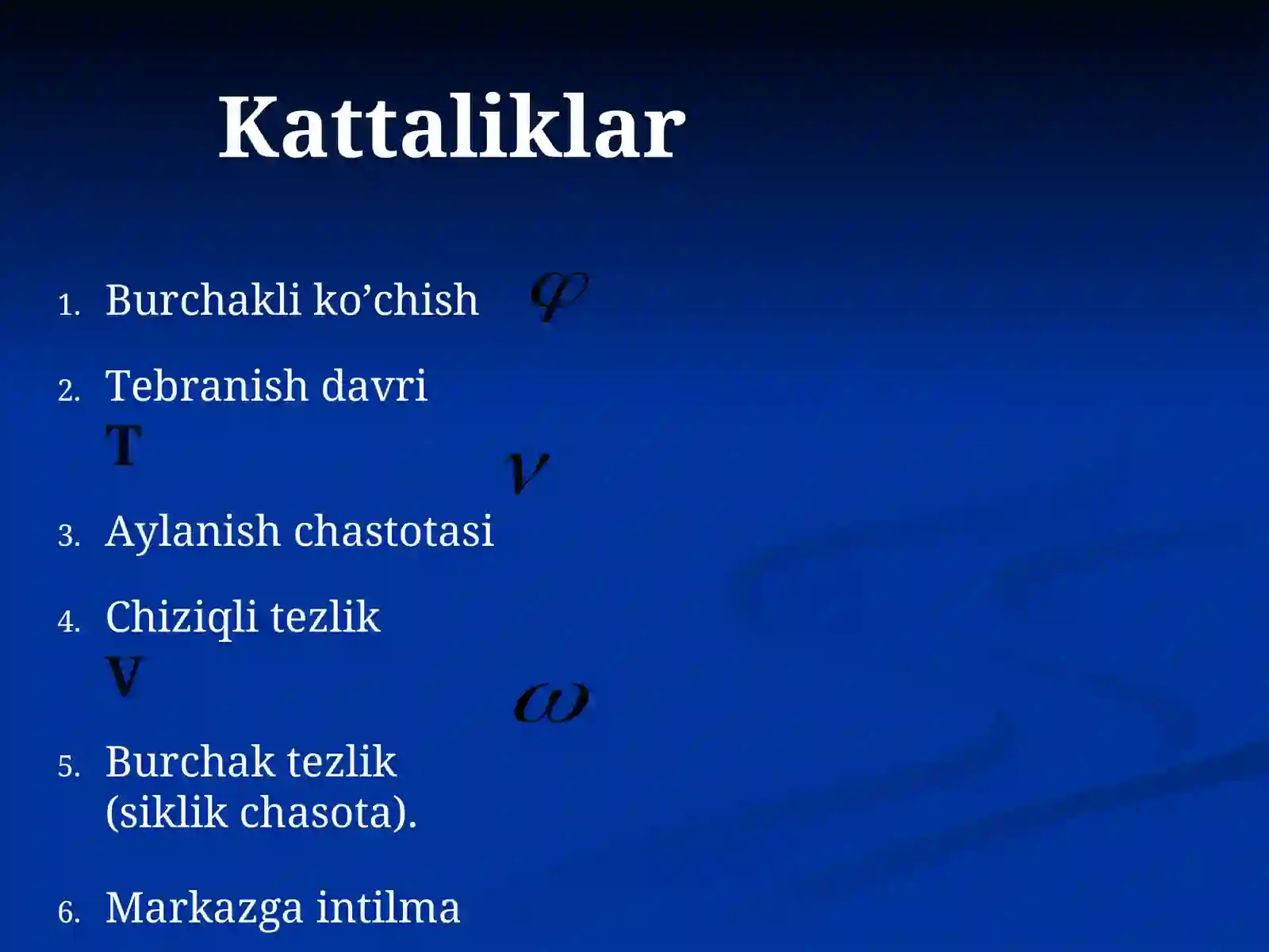 Egri chiziqli harakat 4