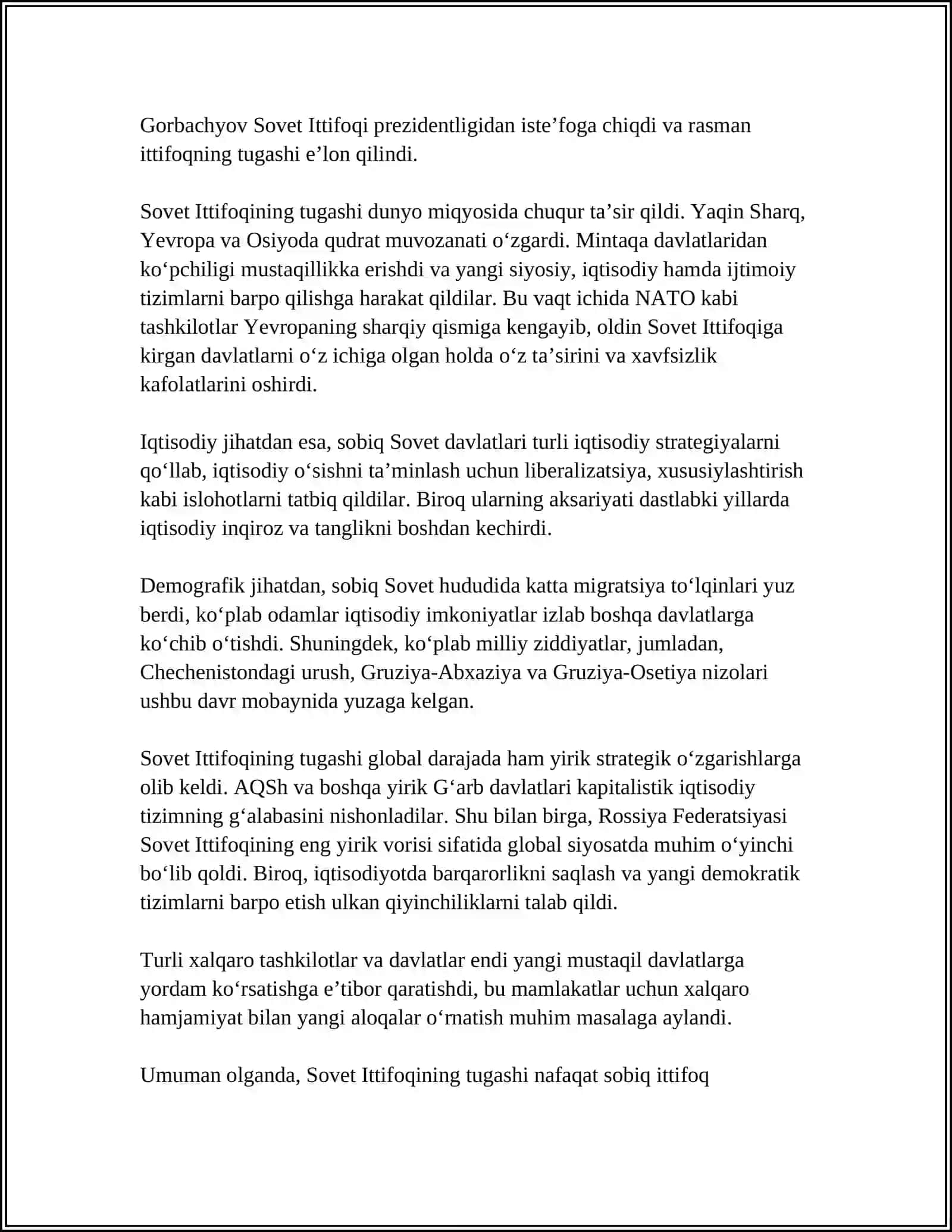 QAYTA QURISH YILLARIDA O'ZBEKISTONDA IJTIMOIY-SIYOSIY VAZIYAT 4
