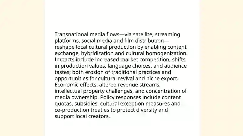 Globalization and Cultural Exchange 4