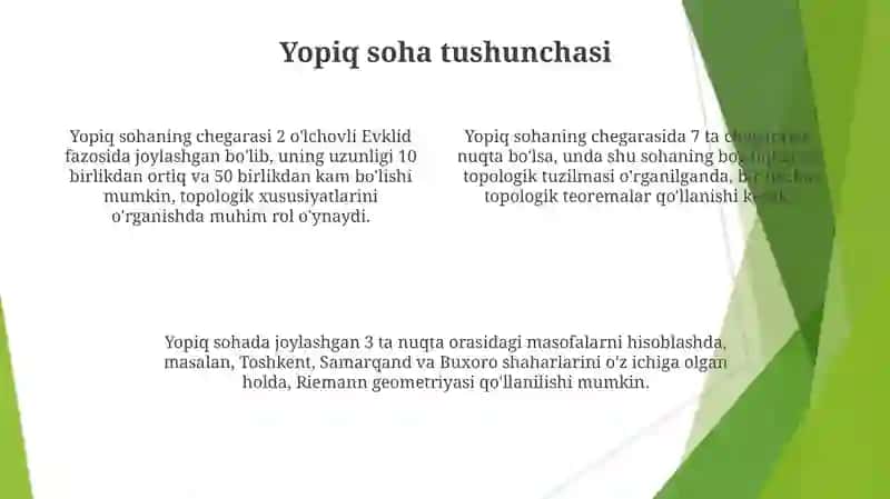 Singular nuqta va chegara nuqtalari 4